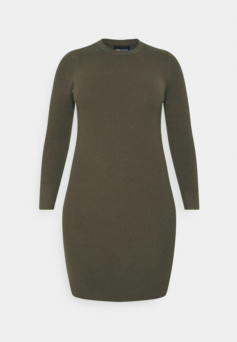Pieces Curve Etui-jurk groen
