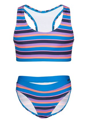 TROLLKIDS, GIRLS KVALVIKA BIKINI SET - Bikini - dynamic blue/candy pink