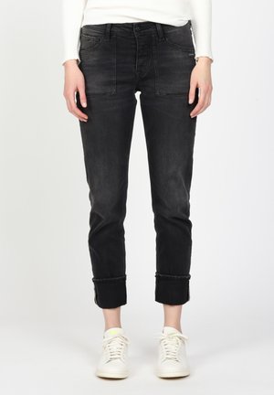 BOYFRIEND NICA WORKER - Relaxed fit jeans - worn black wash