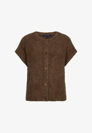 Red button, RB BOUCLEEV - Vest - light brown