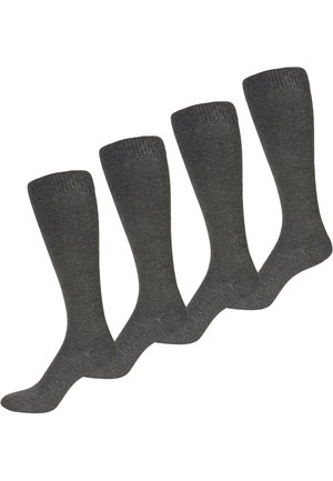 NUR DER 4 PACK - Kniestrümpfe - anthrazitmel.
