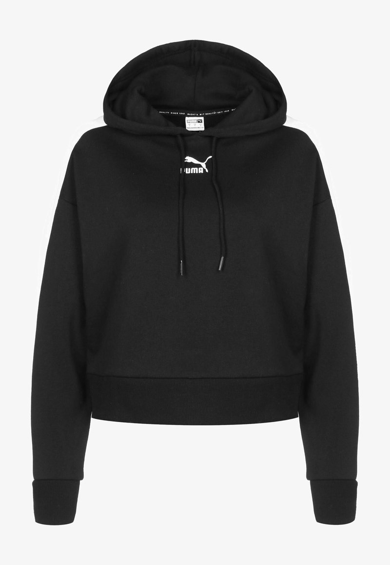Puma ICONIC CROP - Hoodie - black
