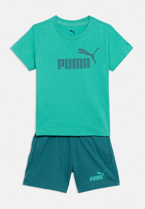 PUMA LOGO TEE UNISEX SET - Shorts - vibrant green — foto 3