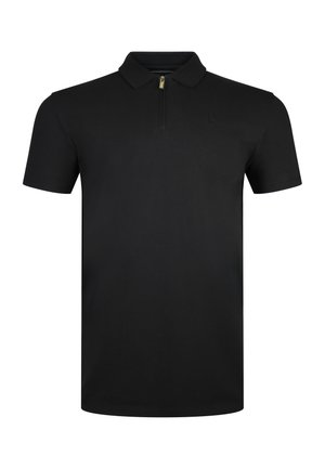 SIKSILK, ZIP POLO T-SHIRT. - Poloshirt - black