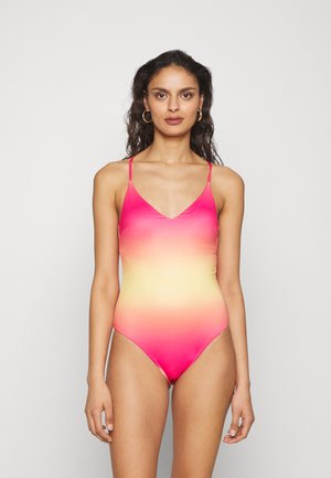 Lindex SWIMSUIT NAILA - Μαγιό - dark pink