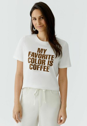 Oui T-SHIRT - T-Shirt print - white