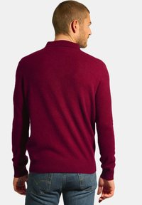 Just Cashmere Top s dlouhým rukávem - bordeaux