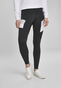 Urban Classics Legíny - kalhoty  - black/grey