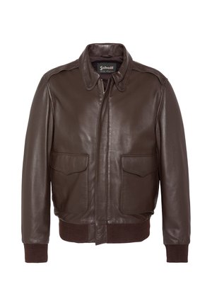 Schott Veste en cuir - marron