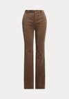 HIGH-RISE CORDUROY FLARE PANT - Nohavice - taupe brown