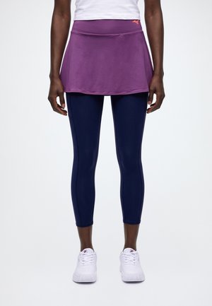 Mizuno, TENNIS 2IN1 SKIRT 7/8 TIGHT - Клин - dahlia