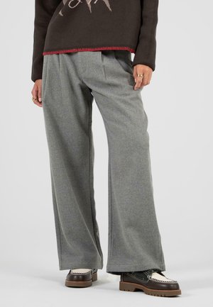DOUBLE PLEATED CLUB  - Pantaloni - grey