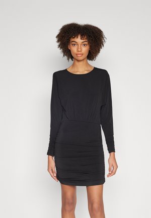 Gina Tricot DRAPED BACK MINI DRESS - Cocktail dress / Party dress - black