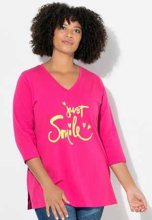 Long sleeved top - hibiscus pink