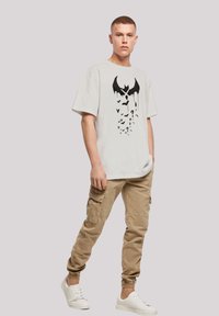 F4NT4STIC DC COMICS BATMAN ARKHAM BATS X DRIP - T-shirt print - lightasphalt