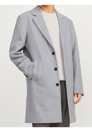 Kurzmantel - mottled light grey