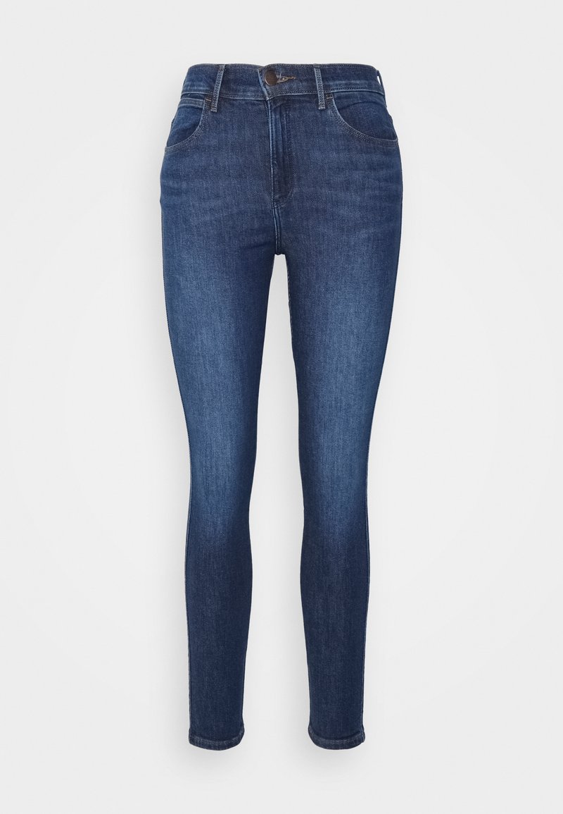 Wrangler Jeans Skinny Fit donkerblauw denim