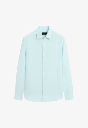 Massimo Dutti, 100% LINEN REGULAR FIT SHIRT - Skjorter - blue