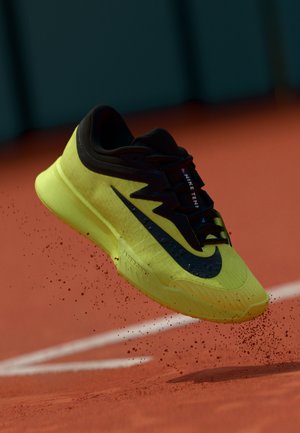 ZOOM VAPOR 3 CLAY - Tennisskor för grus - light lemon twist/black/blue ribbon