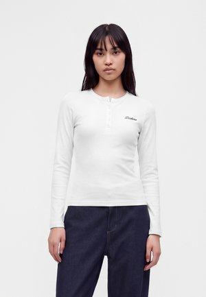 Dickies, HENLEY TEE - Блуза с дълги ръкави - ecru