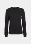 BADGE TEE - Long sleeved top - black