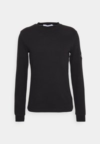 BADGE TEE - Bluză cu mânecă lungă - black