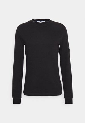 Calvin Klein Jeans WAFFLE - T-shirt à manches longues - black