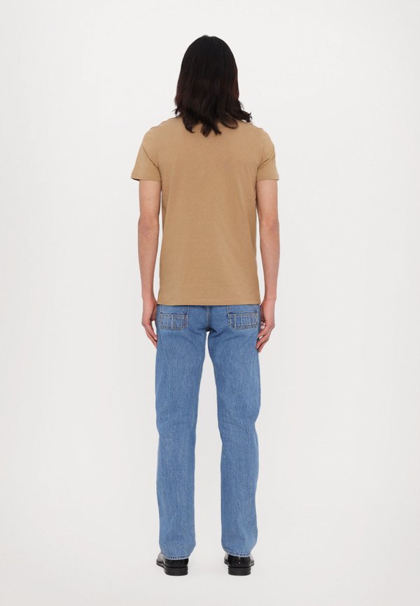 SLIM FIT ZEBRA - Basic T-shirt - camel2