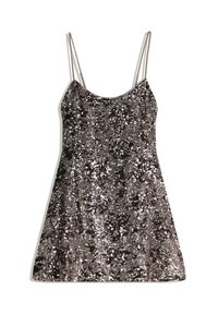SEQUINNED STRAPPY - Cocktail dress / Party dress - mottled dark grey