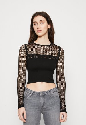 FULL PANELS SLEEVE SEAMLESS - Pitkähihainen paita - black