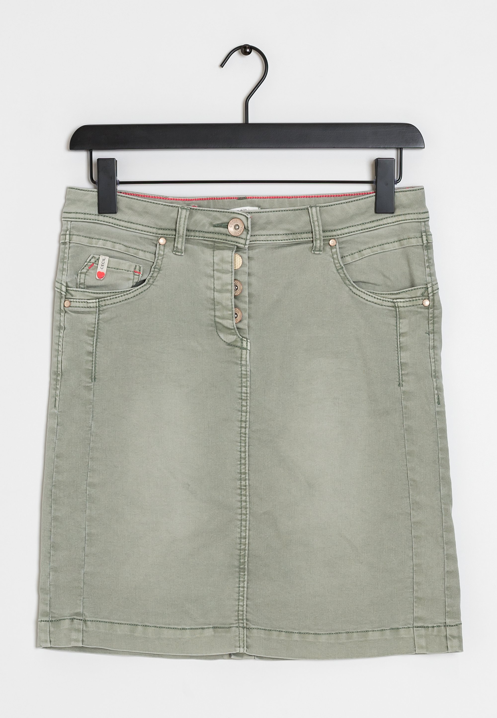 Falda vaquera green/verde - (Segunda mano) - Zalando.es