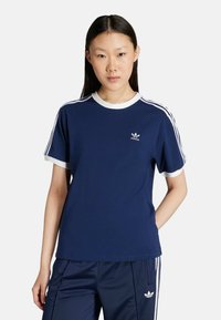adidas Originals - 3 STRIPE - Print T-shirt - night indigo white Thumbnail Image 1
