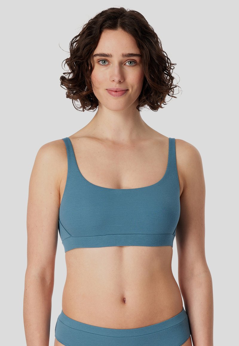 Schiesser PURE - Bustier - blaugrau