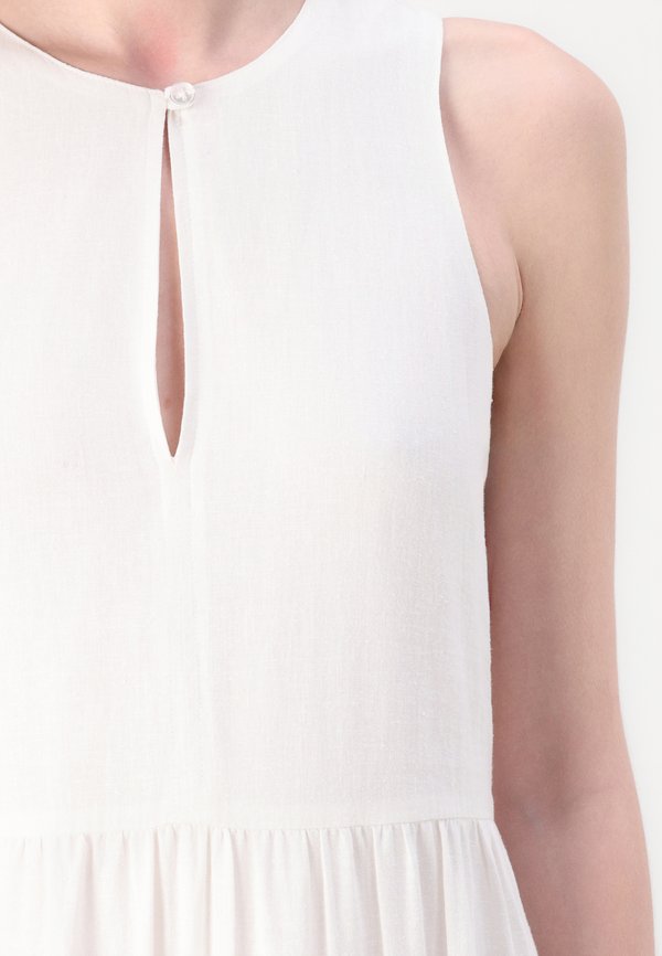 SLEEVELESS TIERED MAXI DRESS KEYHOLE NECKLINE - Day dress - ivory4