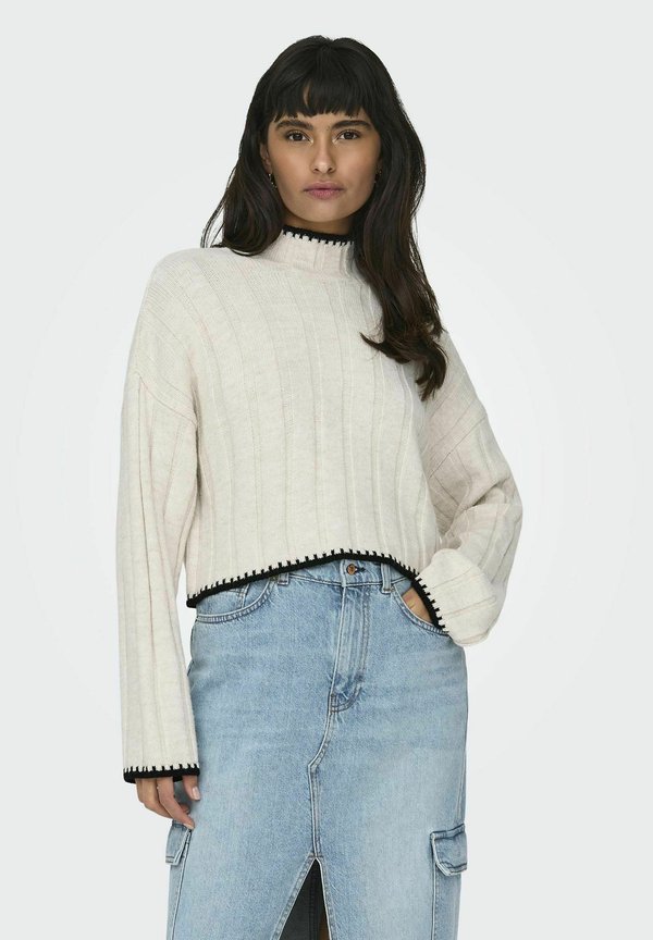 ONLCHICK STITCH HIGHNECK  - Jumper - pumice stone