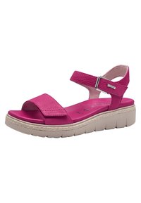 Tamaris Sandali con zeppa - fuxia