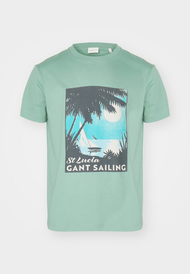Gant T-shirt print groen