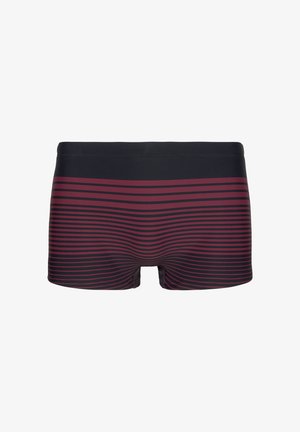 s.Oliver, S.OLIVER BOXER-BADEHOSE - Badehose Pants - schwarz-bordeaux