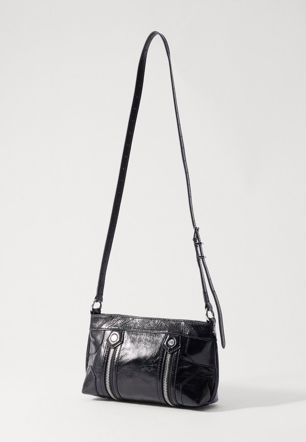 SUNNY MOOD VINTAGE PATENT - Cross body bag - noir2
