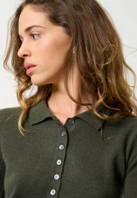 Authentic Cashmere Poloshirt - khaki