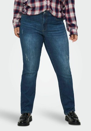 CARSALLY MID-WAIST - Liibuvad teksad - dark blue denim