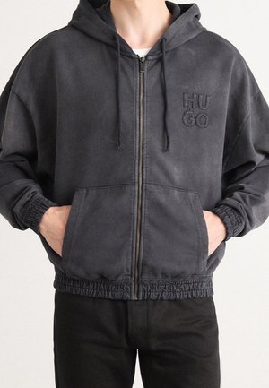 Sudadera con cremallera - black