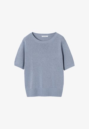 TATUUM, ARTICLE TAG: BLOUSES/SHIRTS - ARTICLE NAME: FLOM - Βασικό μπλουζάκι - blue melange