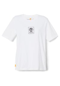 Timberland STACK LOGO REGULAR TEE - Tričko s potlačou - white