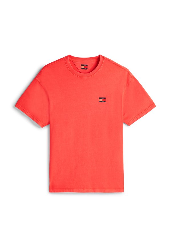 LABEL TEE - Basic T-shirt - bright vermillion3