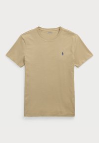 CUSTOM SLIM FIT JERSEY CREWNECK T-SHIRT - Lihtne T-särk - coastal beige
