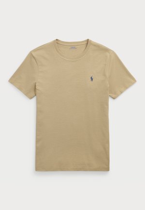 Polo Ralph Lauren CUSTOM SLIM FIT JERSEY CREWNECK T-SHIRT - Basic T-shirt - coastal beige