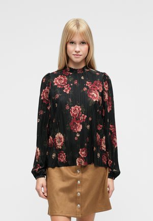 VIBLOOMIA HIGH NECK - Pusero - black