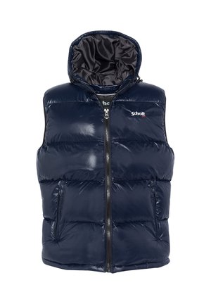 SANS MANCHE À CAPUCHE UNISEXE - Bodywarmer - bleu marine