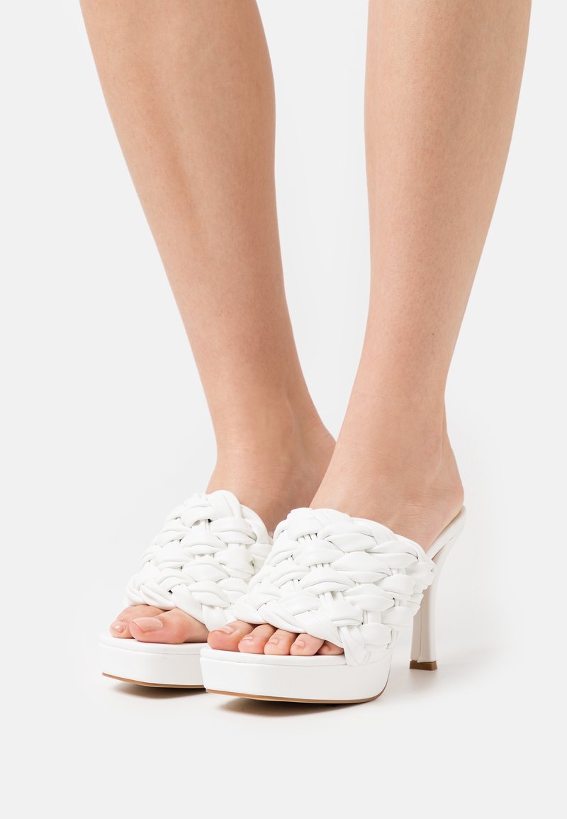 RAID Mules à talons - white